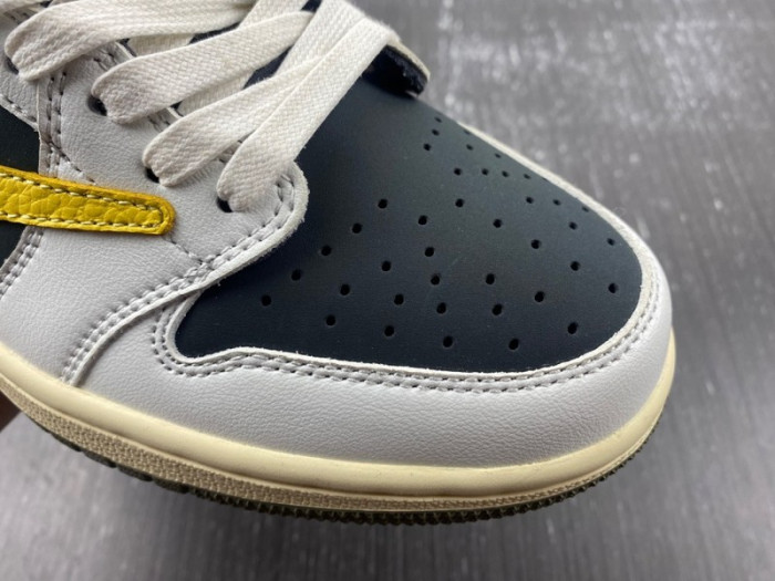 Travis Scott x Air Jordan 1 Low White/Dark Blue/Yellow