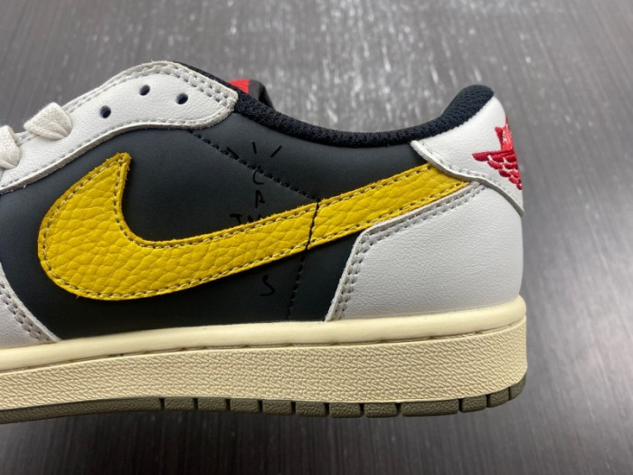 Travis Scott x Air Jordan 1 Low White/Dark Blue/Yellow