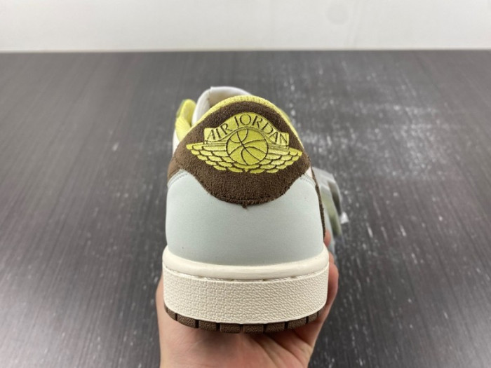 Travis Scott x Air Jordan 1 Low White/Green/Brown DM7866 603