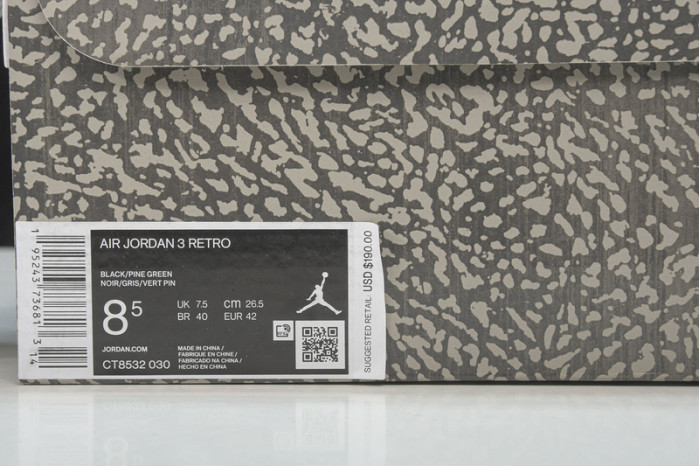 Air Jordan 3 Pine Green CT8532-030