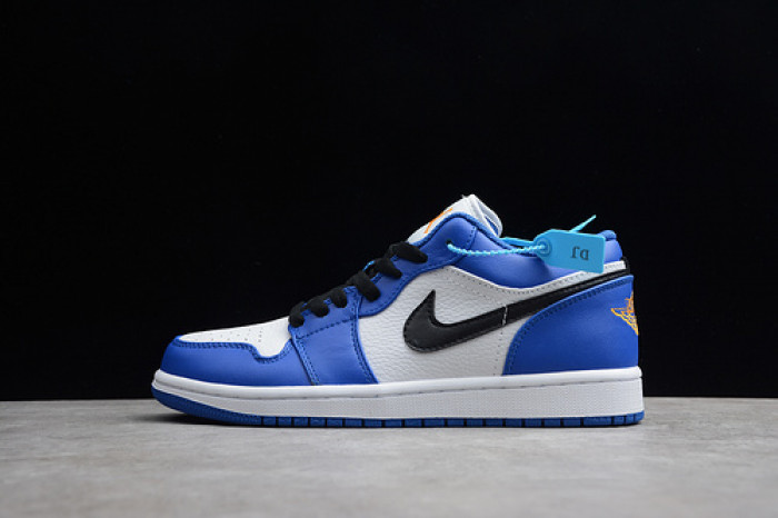 AIR JORDAN 1 LOW HYPER ROYAL ORANGE PEEL 553558-401