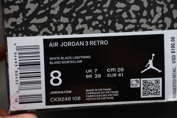 Air Jordan 3 Retro  Orange (W) CK9246-108