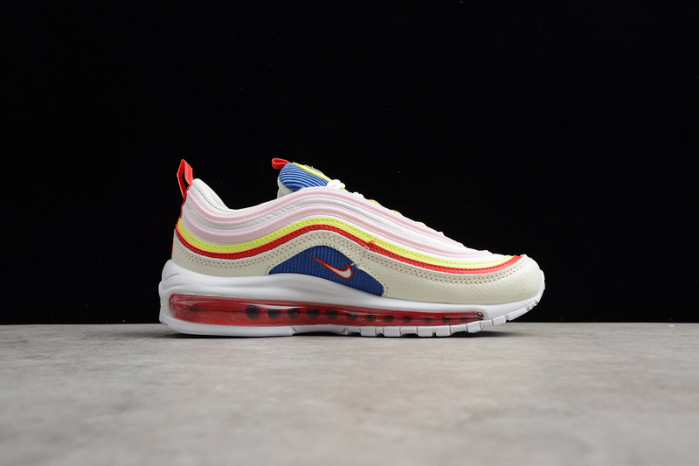 NIKE AIR MAX 97 SE “CORDUROY” SAIL/VOLT GLOW/ARCTIC PINK WOMENS AQ4137-101