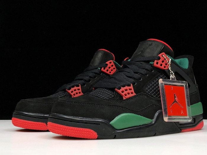 Air Jordan 4 NRG Black/Gorge Green-Varsity Red AQ3816-063