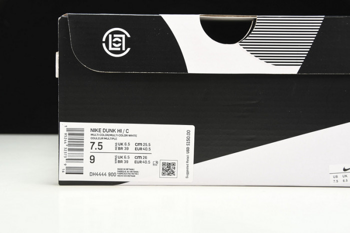 Clot x Nike Dunk High "ICE" DH4444-900