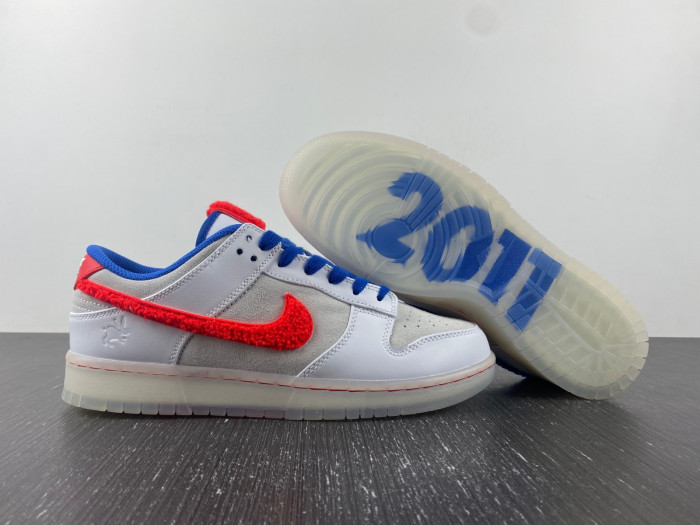 Nike Dunk Low Year of the Rabbit "White/Crimson-Varsity Royal" FD4203-161