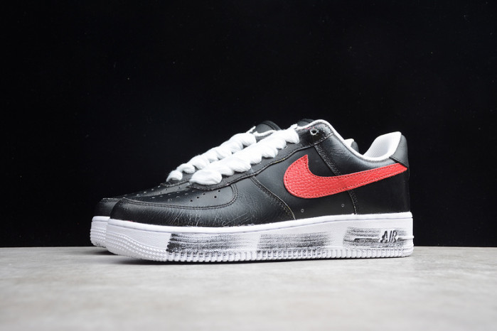 PEACEMINUSONE X Nike Air Force1 GD Black Red AQ3692-002
