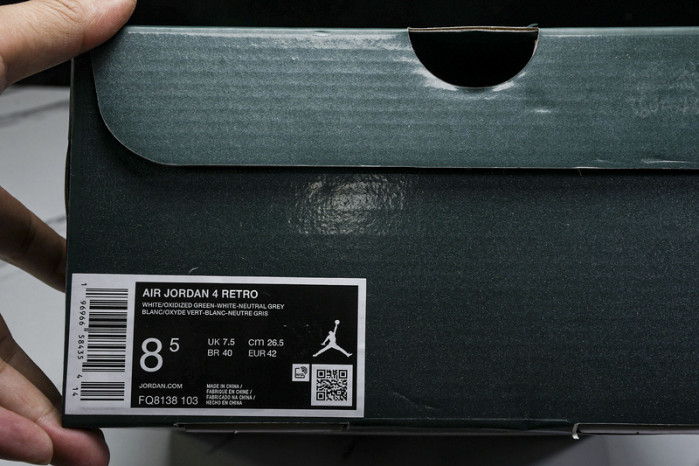 Air Jordan 4 Retro "Oxidized Green"   FQ8138-103